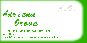 adrienn orova business card